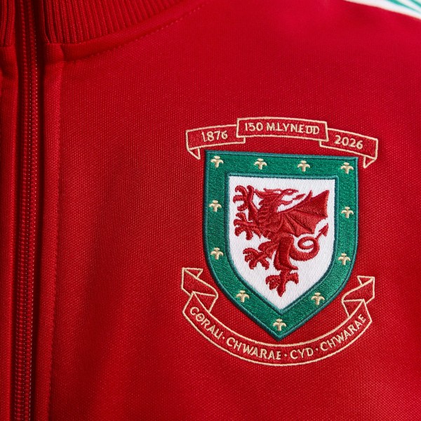 Wales National Team adidas 150th Anniversary FIFA x World Cup Full-Zip Track Top - Red