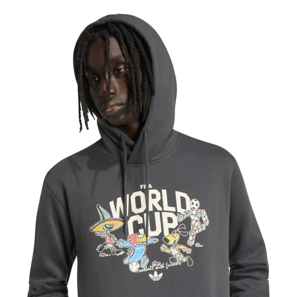 adidas FIFA World Cup Historic Mascot Hoodie - Gray