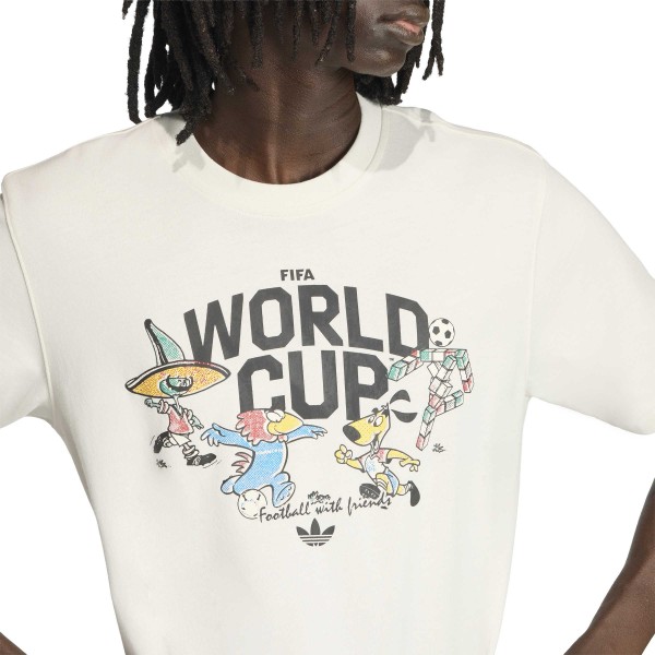 adidas FIFA World Cup Historic Mascot Group T-Shirt - White