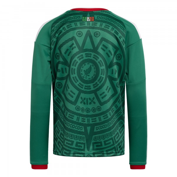 Подростковая Mexico National Team adidas FIFA x World Cup 2026 Home Replica Long-Sleeve Jersey - Green