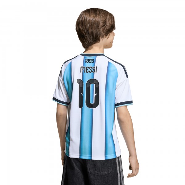 Подростковая Lionel Messi Argentina National Team adidas FIFA x World Cup 2026 Home Replica Jersey - White