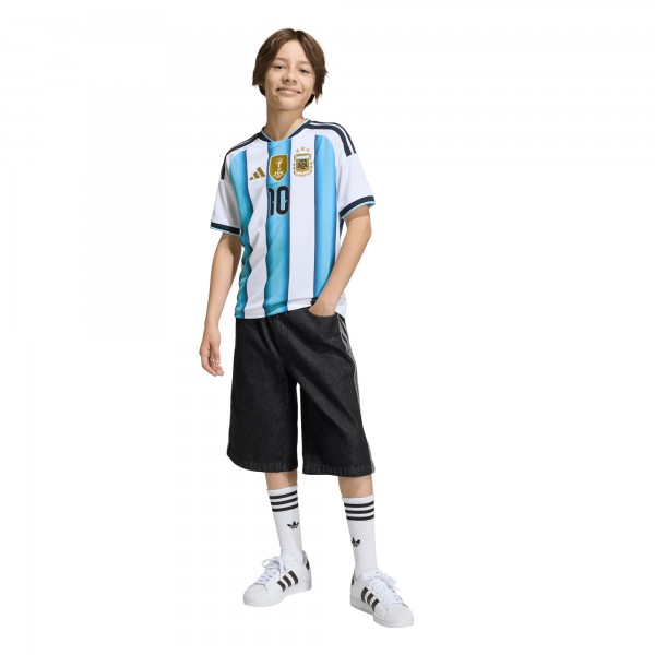 Подростковая Lionel Messi Argentina National Team adidas FIFA x World Cup 2026 Home Replica Jersey - White