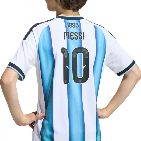 Подростковая Lionel Messi Argentina National Team adidas FIFA x World Cup 2026 Home Replica Jersey - White