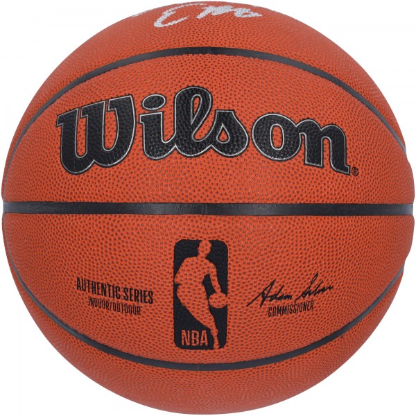 Evan Mobley Cleveland Cavaliers Autographed Fanatics Authentic Wilson Authentic Series Indoor/Outdoor Basketball with 2025 DPOY Inscription