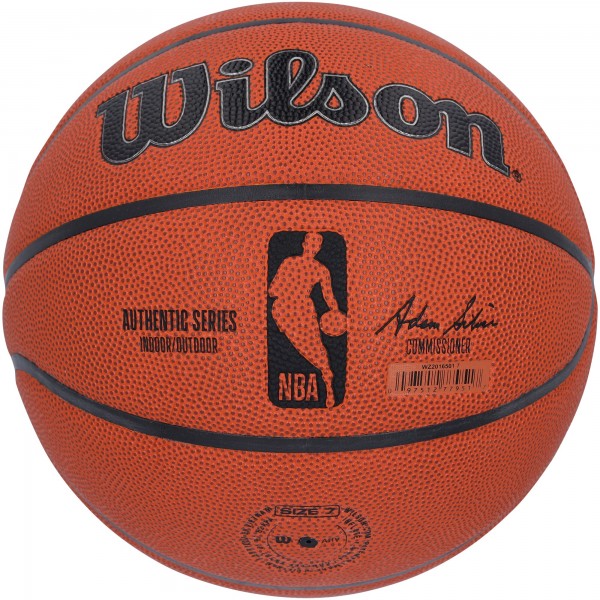 Evan Mobley Cleveland Cavaliers Autographed Fanatics Authentic Wilson Authentic Series Indoor/Outdoor Basketball with 2025 DPOY Inscription