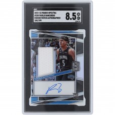Paolo Banchero Orlando Magic Autographed 2022-23 Panini Spectra Rookie Patch Pinstripe 2 Color Relic #208 #188/199 SGC Authenticated 8.5 Rookie Card