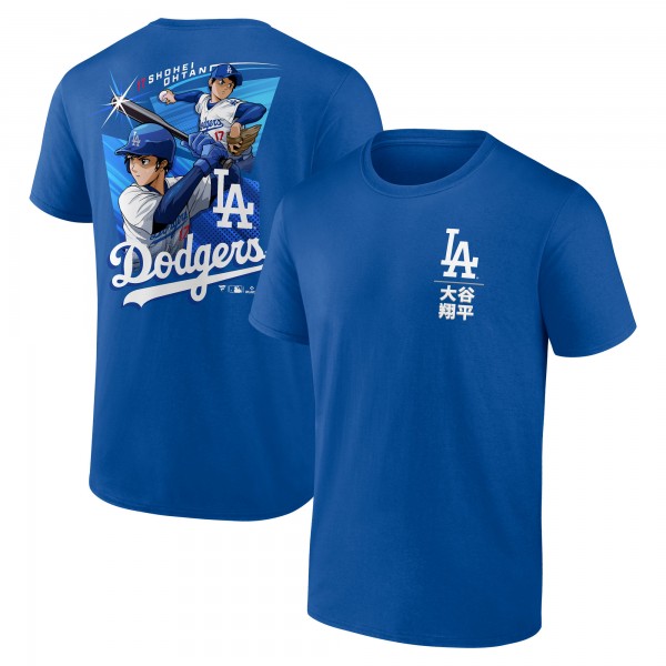 Los Angeles Dodgers Shohei Ohtani Royal Anime Player T-Shirt