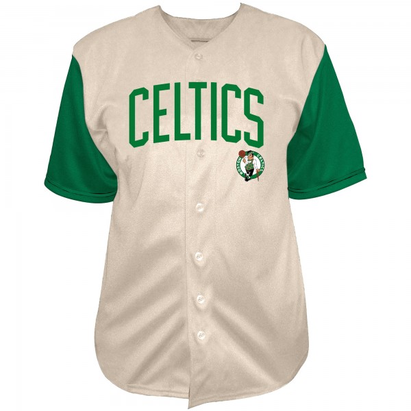 Boston Celtics Jayson Tatum Fanatics Cream Baseball Jersey