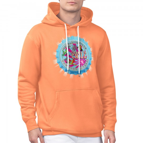 Толстовка New York Yankees Margaritaville Orange Chill Bottle Cap Fleece