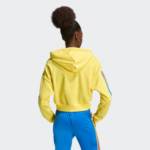 Colombia National Team adidas WoFIFA x World Cup Alphaskin Cropped Hoodie - Yellow
