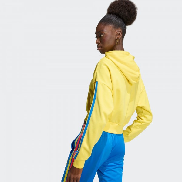 Colombia National Team adidas WoFIFA x World Cup Alphaskin Cropped Hoodie - Yellow