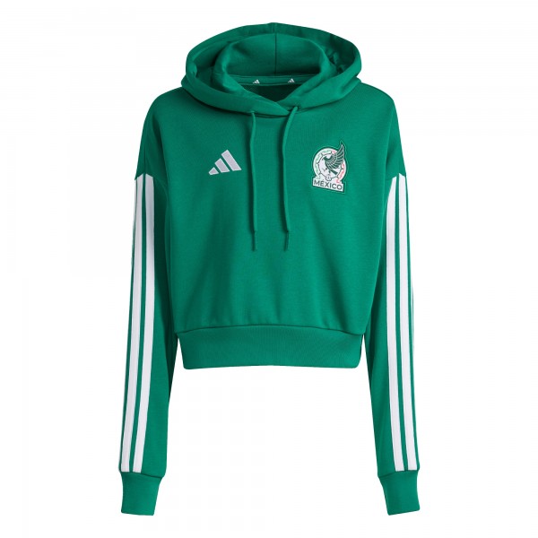Mexico National Team adidas WoFIFA x World Cup Alphaskin Cropped Hoodie - Green