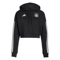 Germany National Team adidas WoFIFA x World Cup Alphaskin Cropped Hoodie - Black
