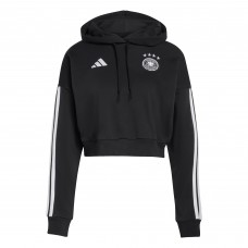 Germany National Team adidas WoFIFA x World Cup Alphaskin Cropped Hoodie - Black