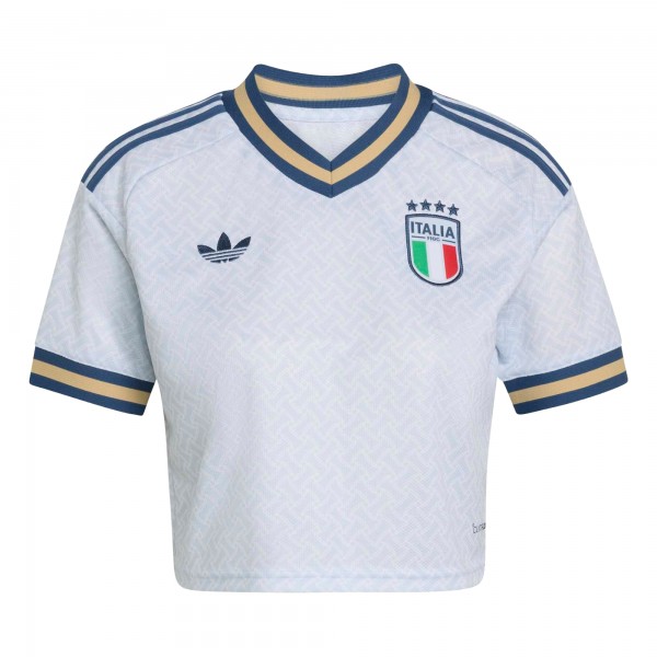 Italy National Team adidas Wo2026 Away Replica Cropped Jersey - Light Blue