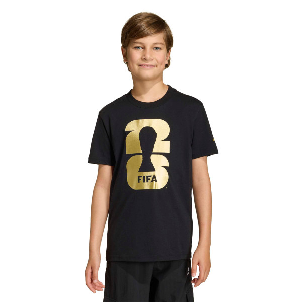 Подростковая adidas 2026 FIFA World Cup Official Emblem T-Shirt - Black