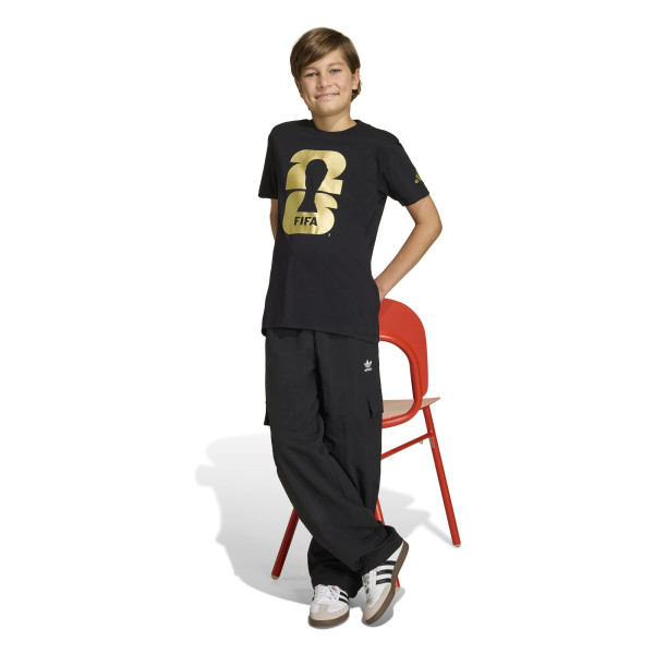 Подростковая adidas 2026 FIFA World Cup Official Emblem T-Shirt - Black