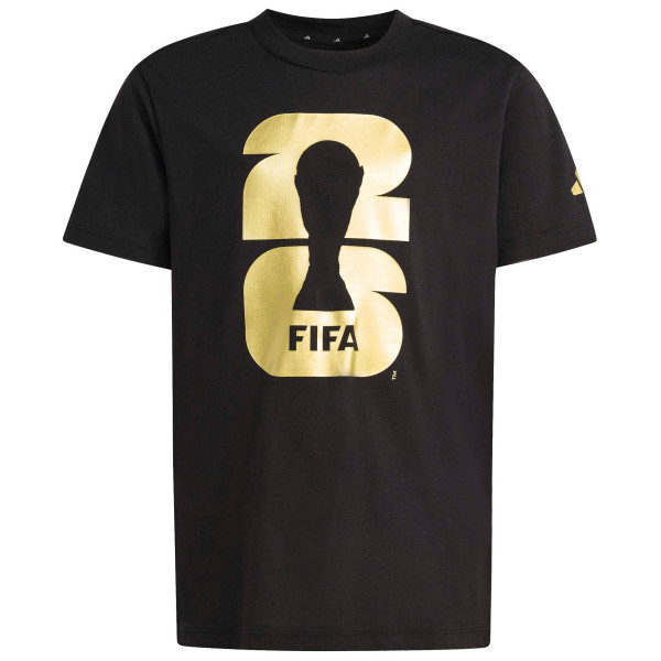 Подростковая adidas 2026 FIFA World Cup Official Emblem T-Shirt - Black