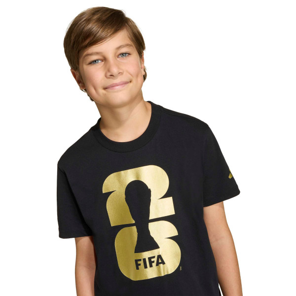 Подростковая adidas 2026 FIFA World Cup Official Emblem T-Shirt - Black