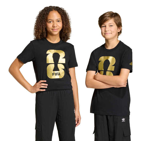 Подростковая adidas 2026 FIFA World Cup Official Emblem T-Shirt - Black
