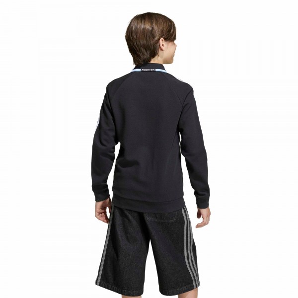 Подростковая Argentina National Team adidas Away Full-Zip Anthem Jacket - Black