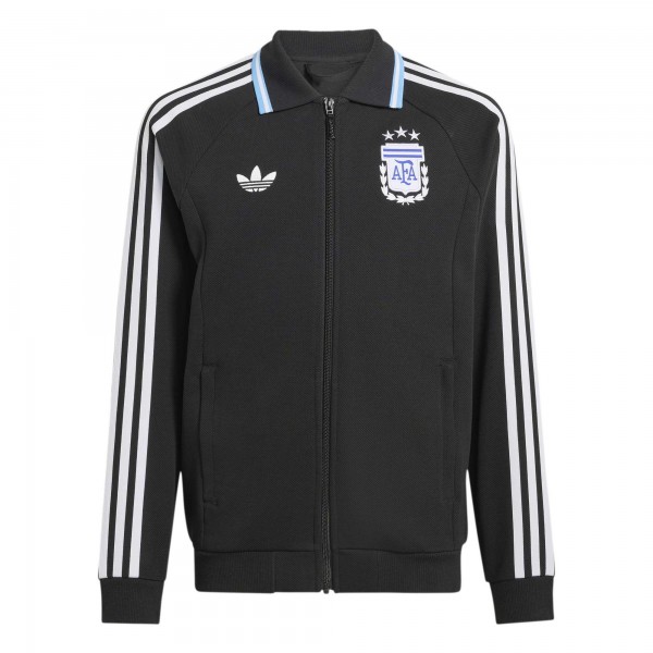 Подростковая Argentina National Team adidas Away Full-Zip Anthem Jacket - Black