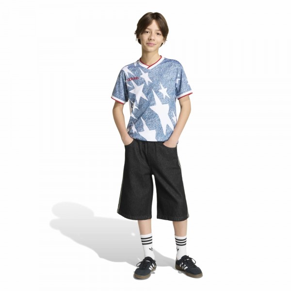Подростковая adidas USA 1994 Denim Graphic Fashion Jersey - Blue