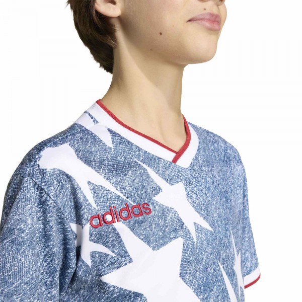 Подростковая adidas USA 1994 Denim Graphic Fashion Jersey - Blue