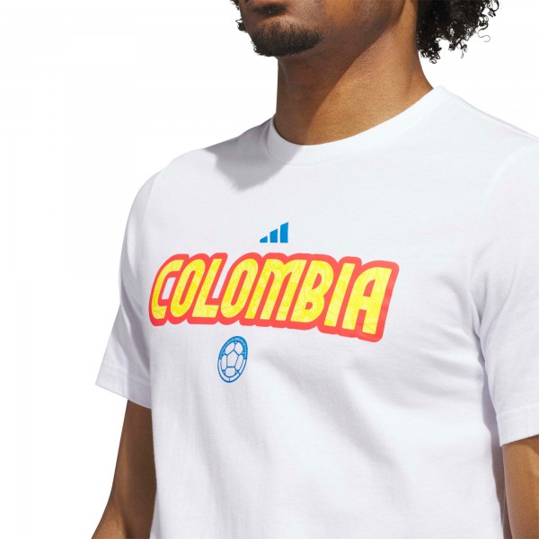 Colombia National Team adidas Jersey Hook T-Shirt - White