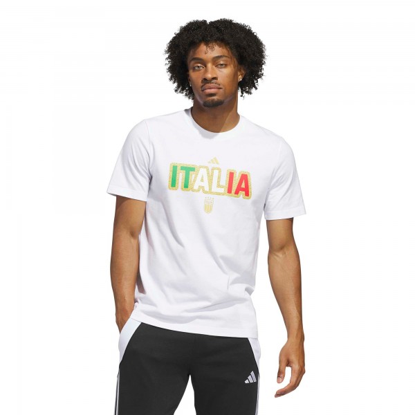 Italy National Team adidas Jersey Hook T-Shirt - White