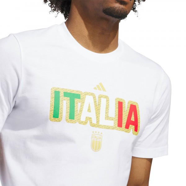Italy National Team adidas Jersey Hook T-Shirt - White