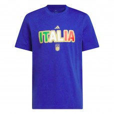 Italy National Team adidas Jersey Hook T-Shirt - Blue