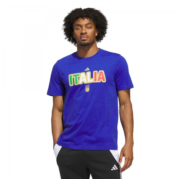 Italy National Team adidas Jersey Hook T-Shirt - Blue
