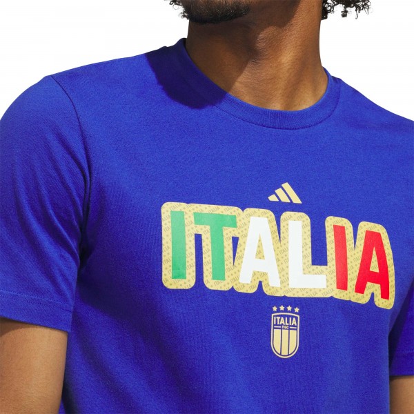 Italy National Team adidas Jersey Hook T-Shirt - Blue