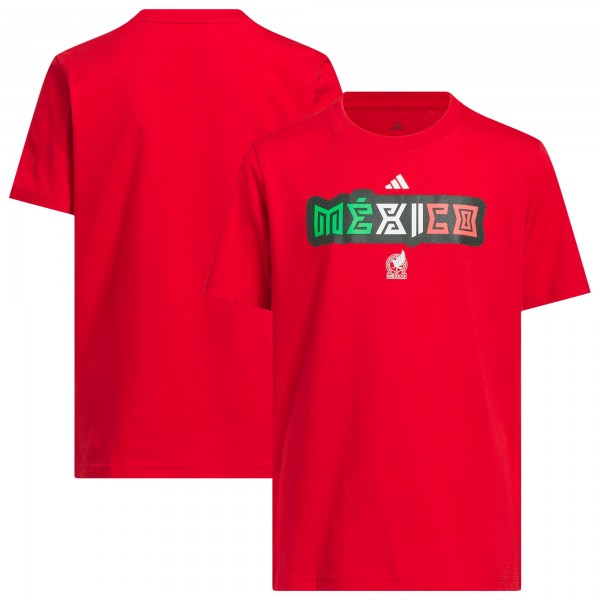 Подростковая Mexico National Team adidas Jersey Hook T-Shirt - Red
