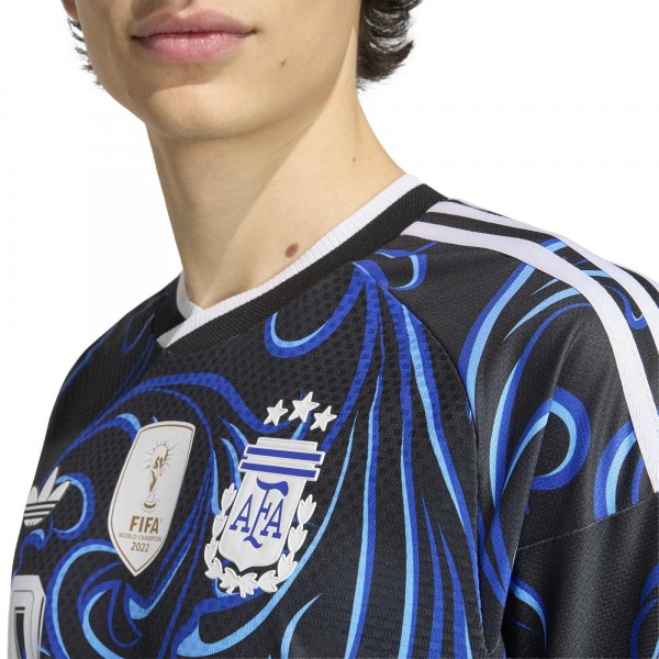 Джерси Lionel Messi Argentina National Team adidas FIFA x World Cup 2022 Winners Away Authentic Player - Black