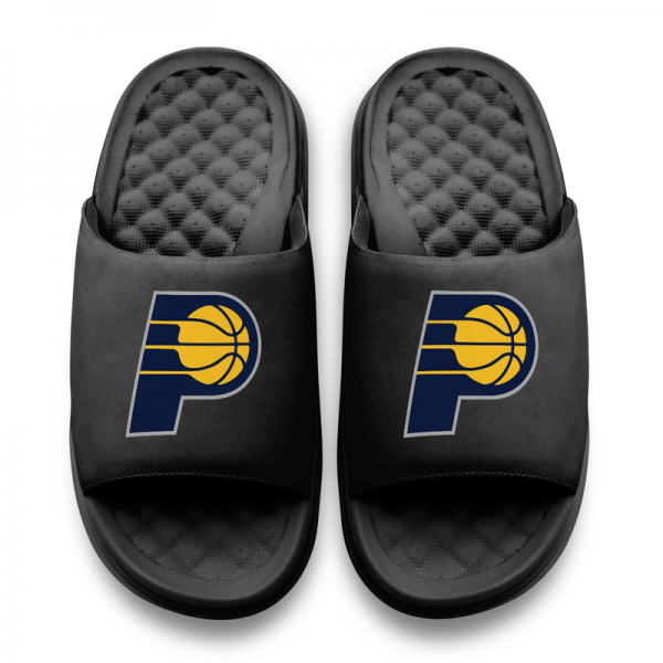 Подростковая Indiana Pacers ISlide Black Primary Motive Slide Sandals