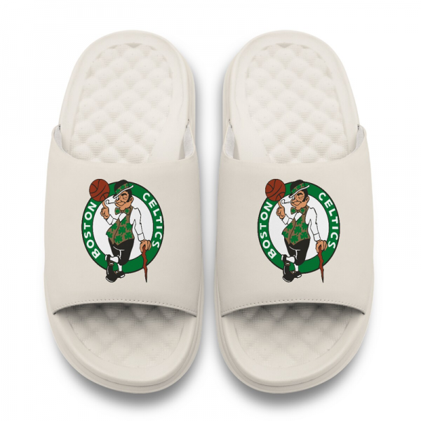 Подростковая Boston Celtics ISlide Cream Primary Motive Slide Sandals