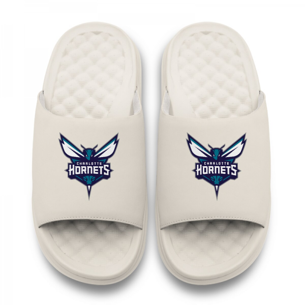Подростковая Charlotte Hornets ISlide Cream Primary Motive Slide Sandals