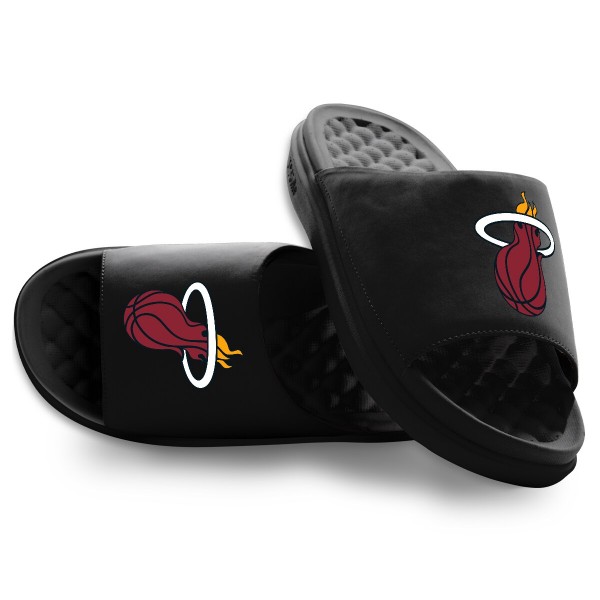 Подростковая Miami Heat ISlide Black Primary Motive Slide Sandals