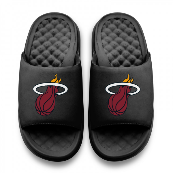 Шлепки Подростковая Miami Heat ISlide Black Primary Motive