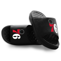 Подростковая Philadelphia 76ers ISlide Black Primary Motive Slide Sandals