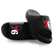 Подростковая Philadelphia 76ers ISlide Black Primary Motive Slide Sandals
