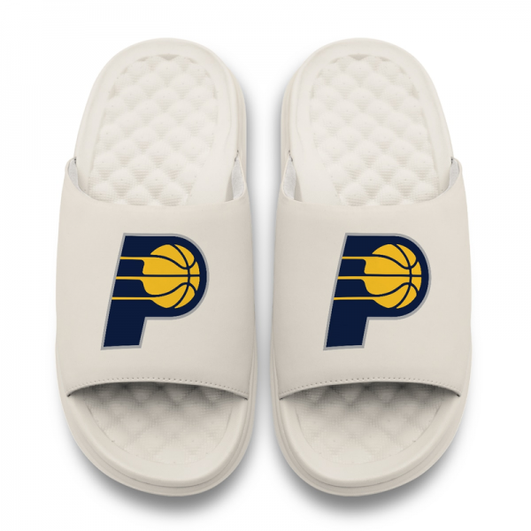 Подростковая Indiana Pacers ISlide Cream Primary Motive Slide Sandals