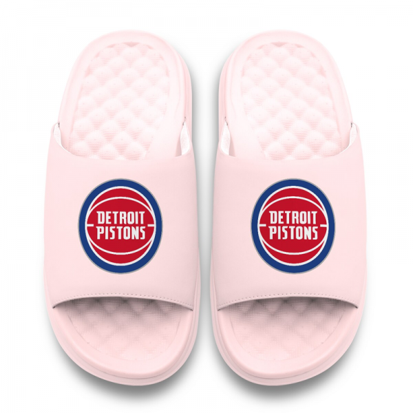 Подростковая Detroit Pistons ISlide Pink Primary Motive Slide Sandals