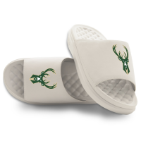 Подростковая Milwaukee Bucks ISlide Cream Primary Motive Slide Sandals
