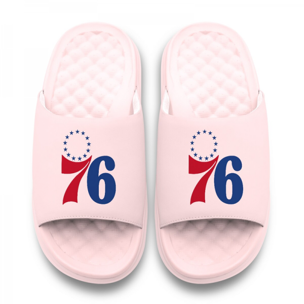 Подростковая Philadelphia 76ers ISlide Pink Primary Motive Slide Sandals