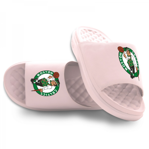Подростковая Boston Celtics ISlide Pink Primary Motive Slide Sandals