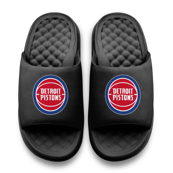 Подростковая Detroit Pistons ISlide Black Primary Motive Slide Sandals
