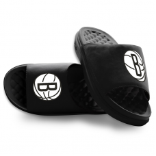 Подростковая Brooklyn Nets ISlide Black Primary Motive Slide Sandals